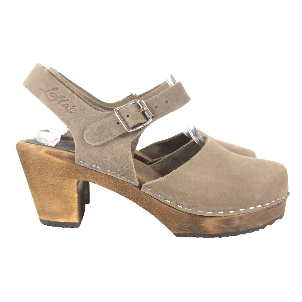 Lotta From Stockholm Wooden Clog Sandals US 6.5 37 Beige $129